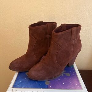 Brown Suede Ankle Boots